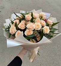 Букет Кремовые розы Латте в Большое Алексеевское